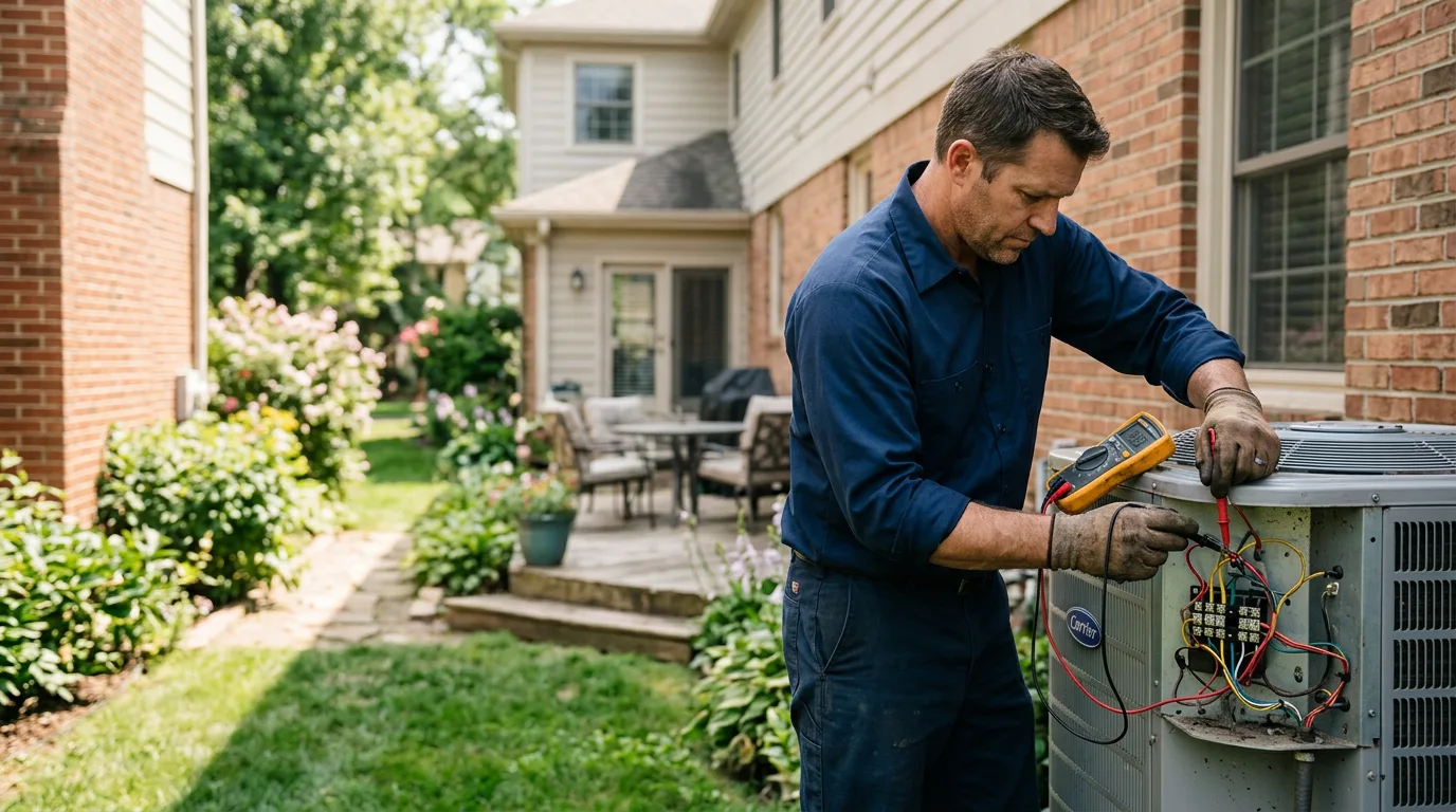 HVAC technician working near Dunkirk, NY